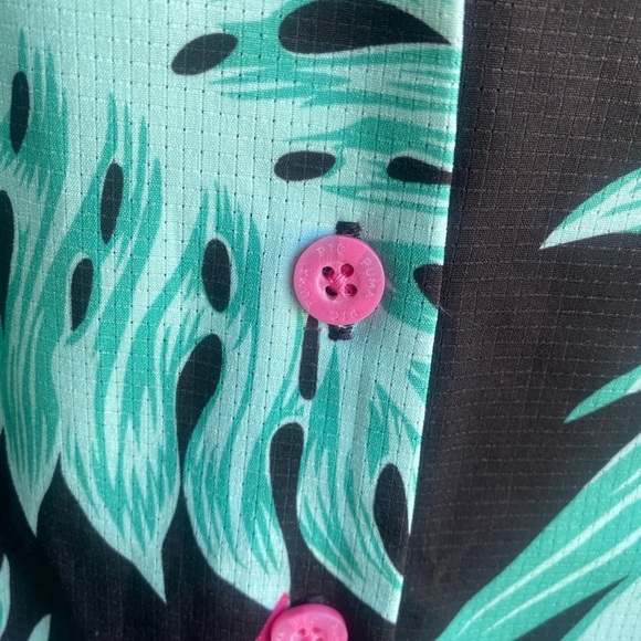 Puma  Shirt Women Sportswear Fit Short Sleeve Outdoor Camp Shirt, Multicolor - Picture 7 of 8